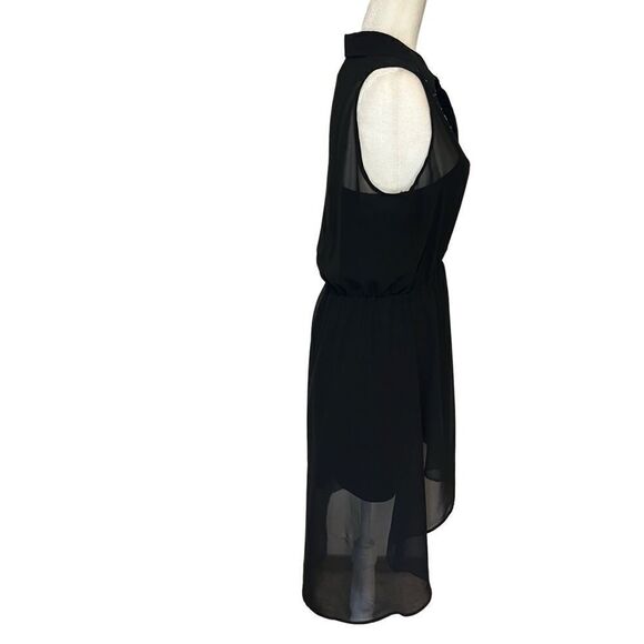 Red Ranch Sheer Black Dress with Gold Details and Slip. Size M. Great Condition - Picture 2 of 10